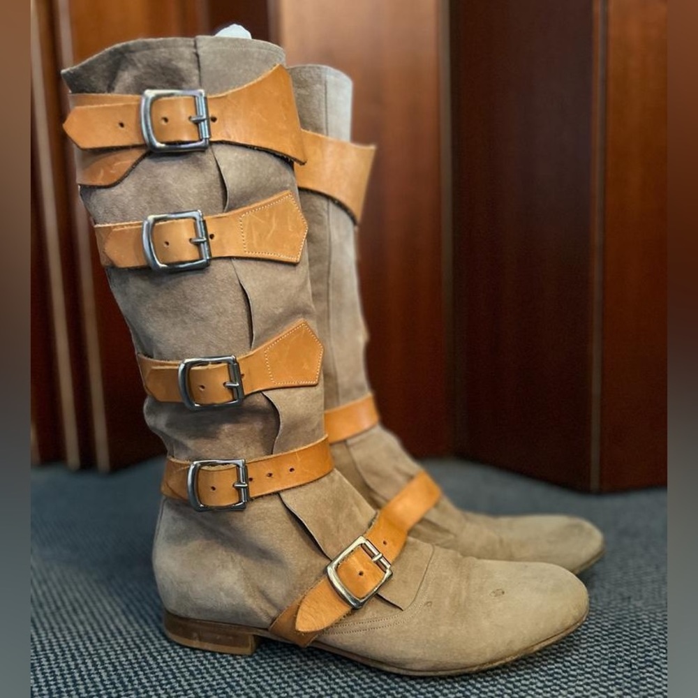 Vivienne Westwood Suede Pirate Boots . 8 . ICONIC